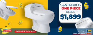 Sanitarios One Pice desde $1,899